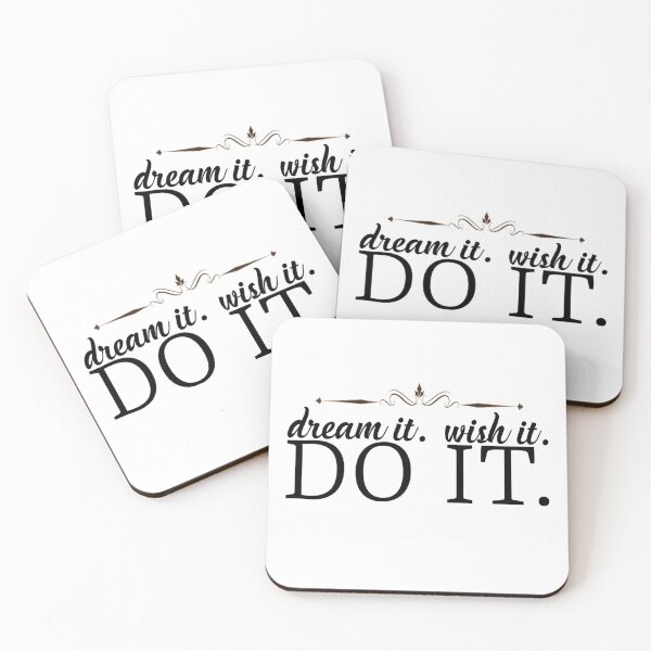Item preview, Dream it wish it do it motivational quote designed and sold by Yogawoman.