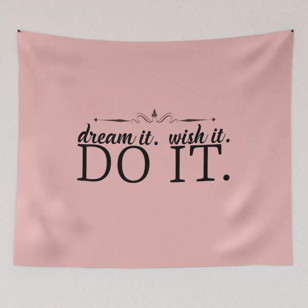 Item preview, Dream it wish it do it motivational quote designed and sold by Yogawoman.