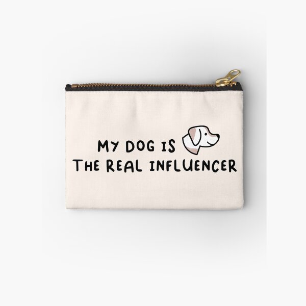 Item preview, My Dog Is The Real Influencer Quote With Illustration designed and sold by Fotografille.