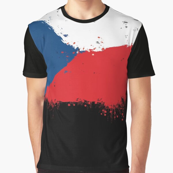 Czech Republic - Paint Splatter Graphic T-Shirt