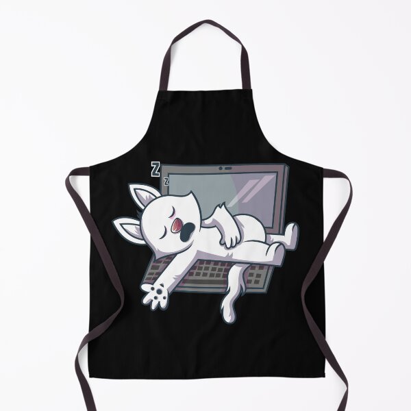 Item preview, White Cat Sleeping On Laptop designed and sold by ClawfulCat.
