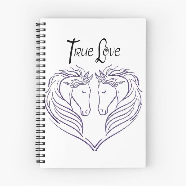 Item preview, Horse Pony Equestrian Lovers, purple horse true love heart shape, valentines day gift idea designed and sold by NanaChels.