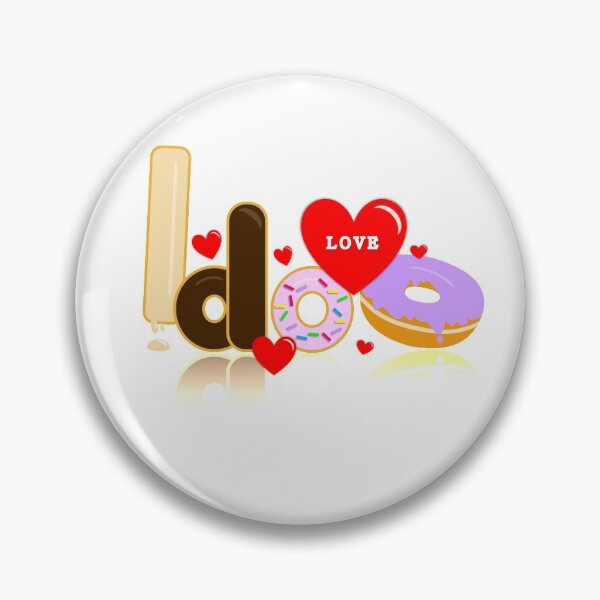 Item preview, I Just Really Love Donuts design, endless pattern designed and sold by bubbley2021.