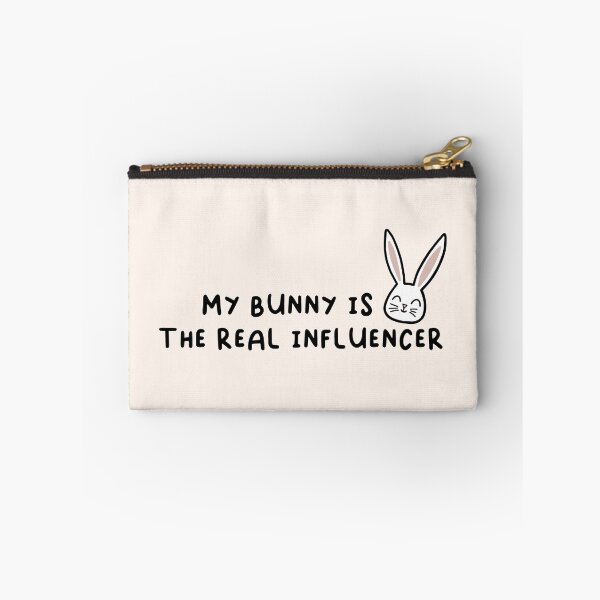 Item preview, My Bunny Is The Real Influencer Quote With Illustration designed and sold by Fotografille.