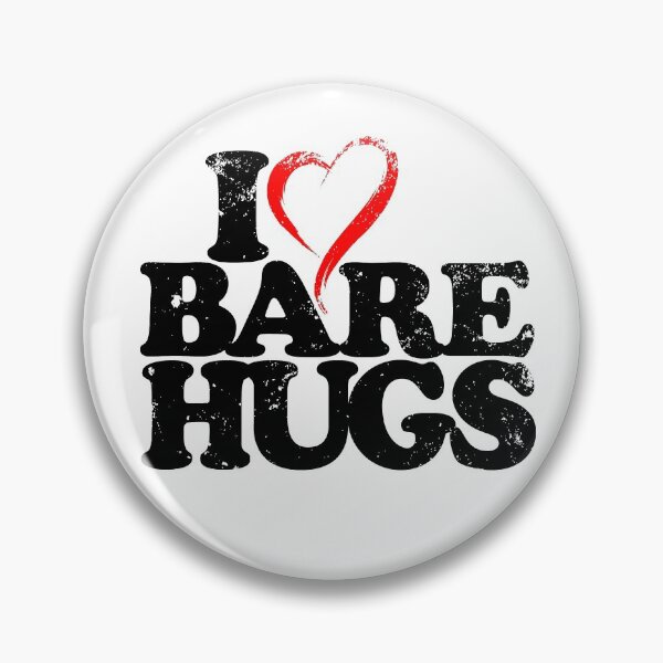 Item preview, I Love Heart Bare Hugs Naturist Nudist Lifestyle  designed and sold by NaturistGifts.