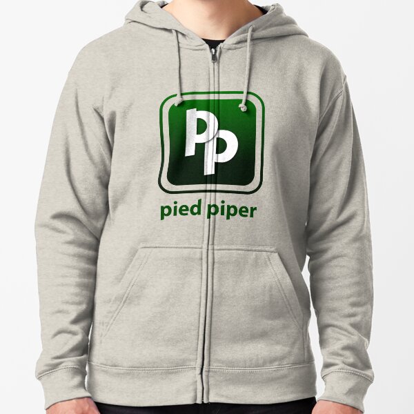 Pied Piper New Logo Shirt for Tech Crunch Disrupt Zipped Hoodie