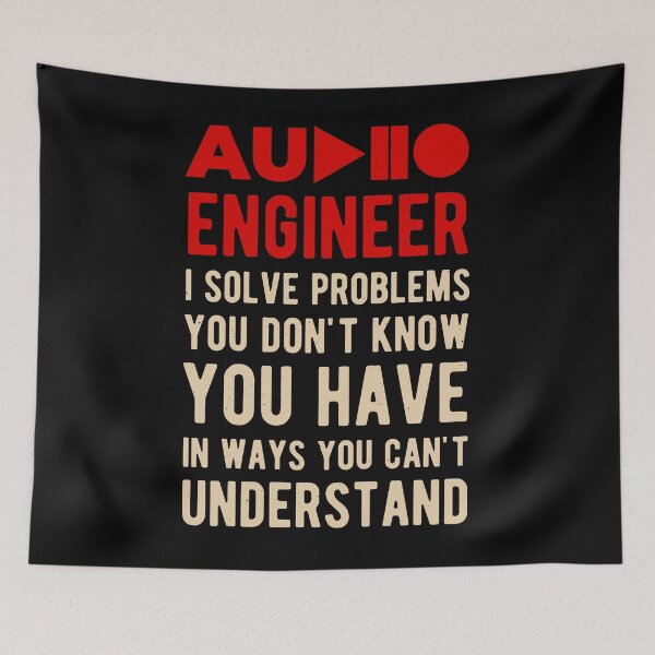 Item preview, Funny Audio Engineer designed and sold by artworkbyrihen.