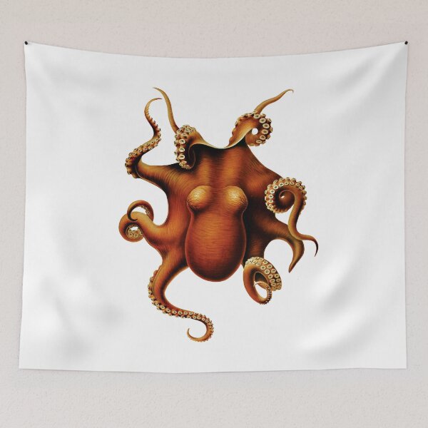 Artikelvorschau, Vintage Red Octopus entworfen und verkauft von PulpTrends.