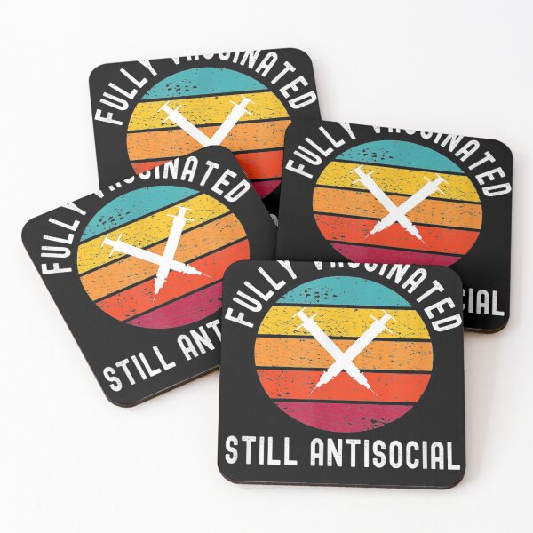Item preview, Fully Vaccinated Still Antisocial - Funny Cute 2020/2021 designed and sold by joandinkelSH.