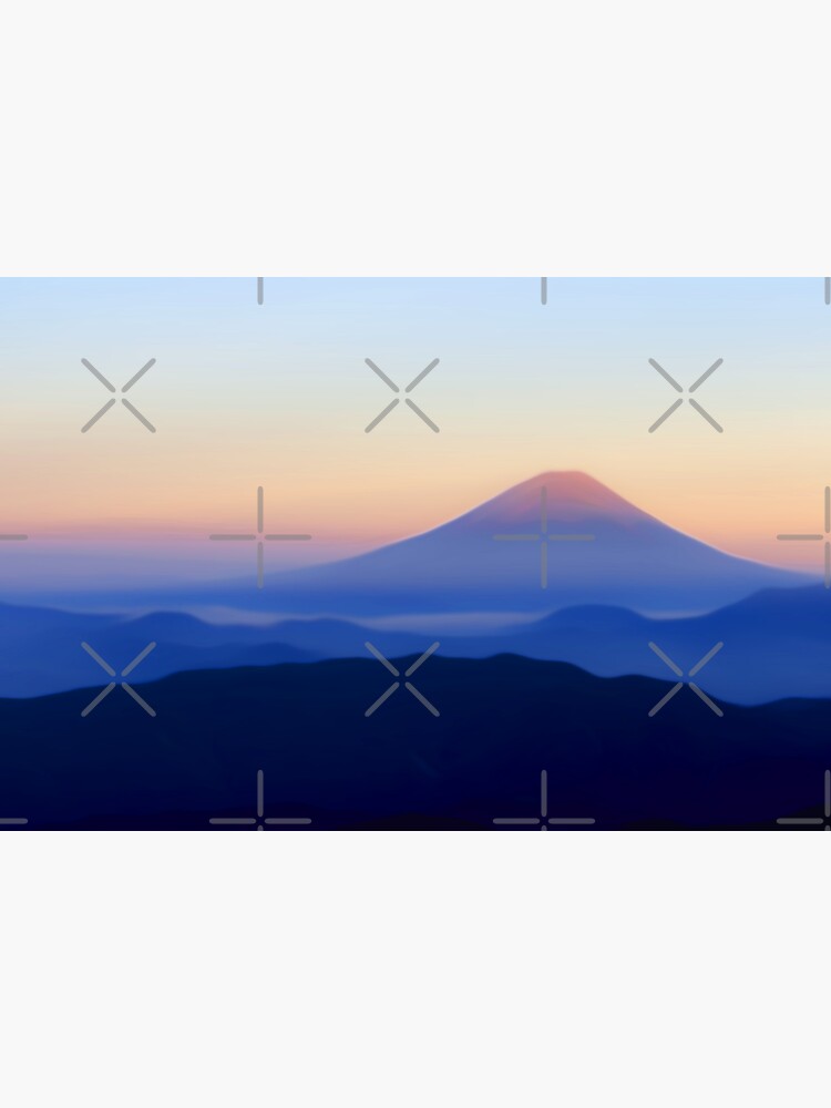 Mount Fuji Rising Sun Sticker By Shodark Redbubble 