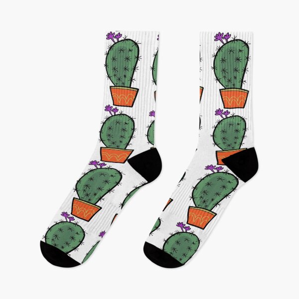 Item preview,  prickly cactus with purple flowers  designed and sold by itsarti.