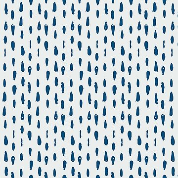 Artwork thumbnail, Waterdroplets Blue Pattern by Dream Big! by E. H.