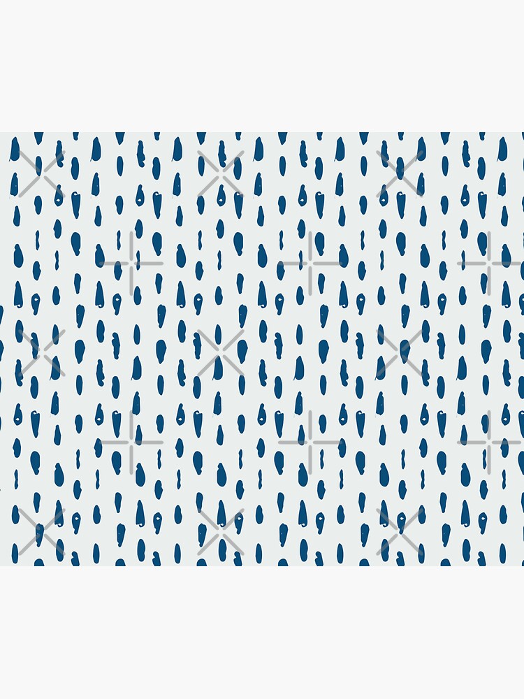 Thumbnail 3 of 3, Sticker, Waterdroplets Blue Pattern designed and sold by DesignsbyEH.