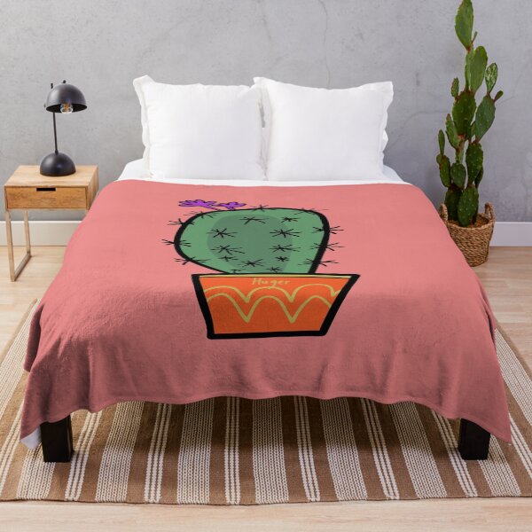 Item preview, a huger prickly cactus with purple flowers designed and sold by itsarti.