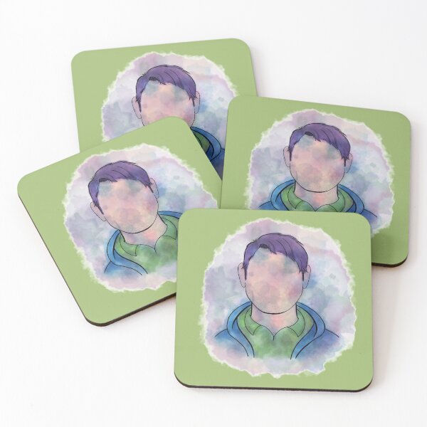 Item preview, Shane Stardew Valley watercolour silhouette  designed and sold by IncognitumArt.