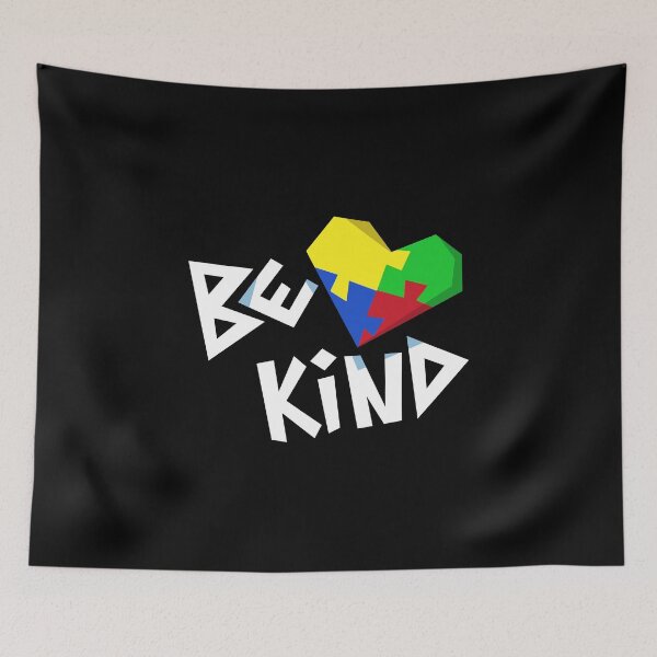 Item preview, Autism Awareness BE KIND Heart Puzzle Gift designed and sold by TTFMerch.