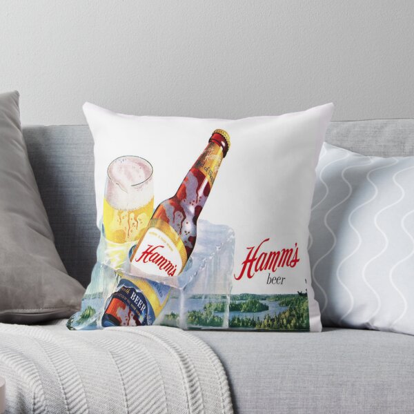 Hamms Beer Pillow Throw Pillow