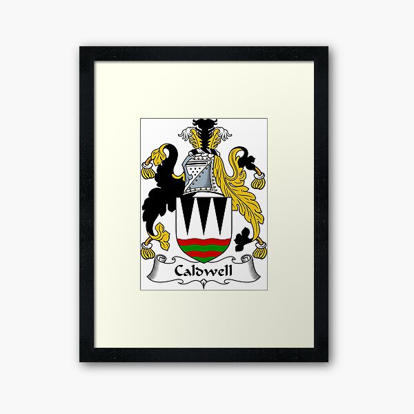 Vista previa del artículo con la obra «Escudo de armas de Caldwell / Cresta de la familia de Caldwell», diseñado y vendido por ScotlandForever.