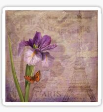 Ville de Paris French floral garden art Sticker