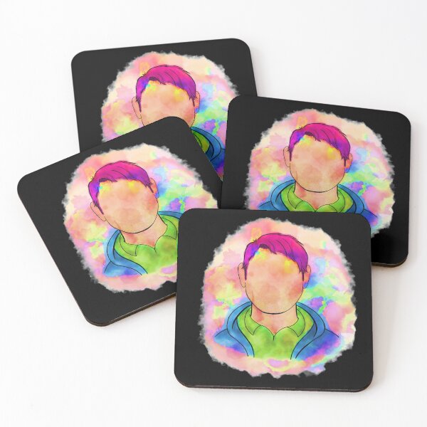 Item preview, Shane Stardew Valley technicolour silhouette portrait designed and sold by IncognitumArt.