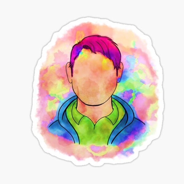 Aperçu de l'œuvre Portrait de silhouette technicolor de Shane Stardew Valley créée et vendue par IncognitumArt.
