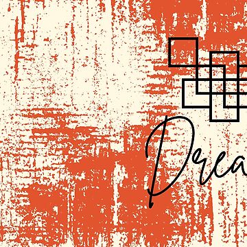 Artwork thumbnail, Orange Black Abstract Dream by Dream Big! by E. H.
