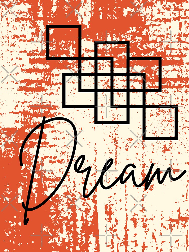 Thumbnail 7 of 7, Classic T-Shirt, Orange Black Abstract Dream designed and sold by DesignsbyEH.