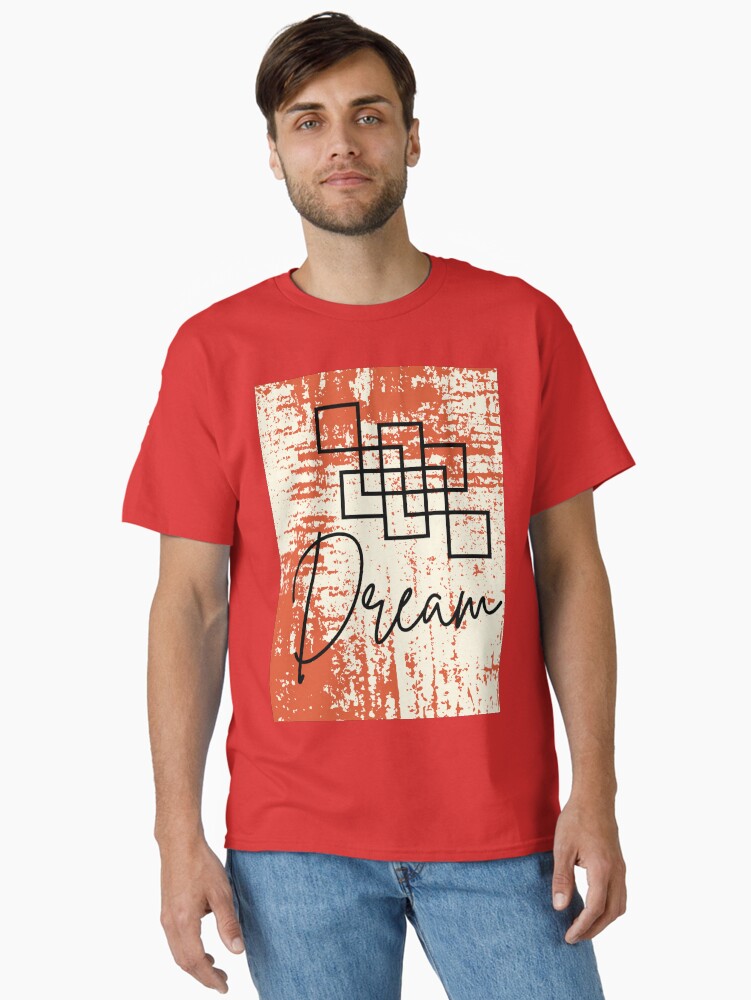 Thumbnail 1 of 7, Classic T-Shirt, Orange Black Abstract Dream designed and sold by DesignsbyEH.