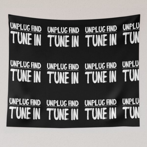 Item preview, Unplug and tune in yoga motivaton quote designed and sold by Yogawoman.