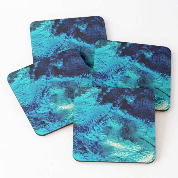 Item preview, Blue Pixels - Abstract Art designed and sold by BaldingSnail.