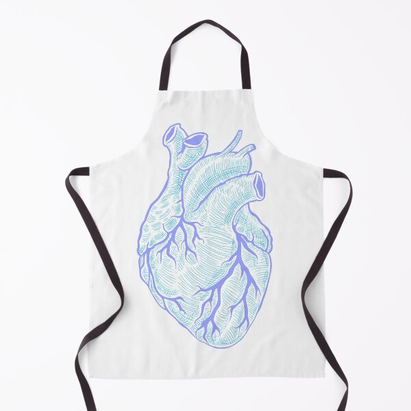 Item preview, Anatomical heart blue - white background designed and sold by artsy-cici.