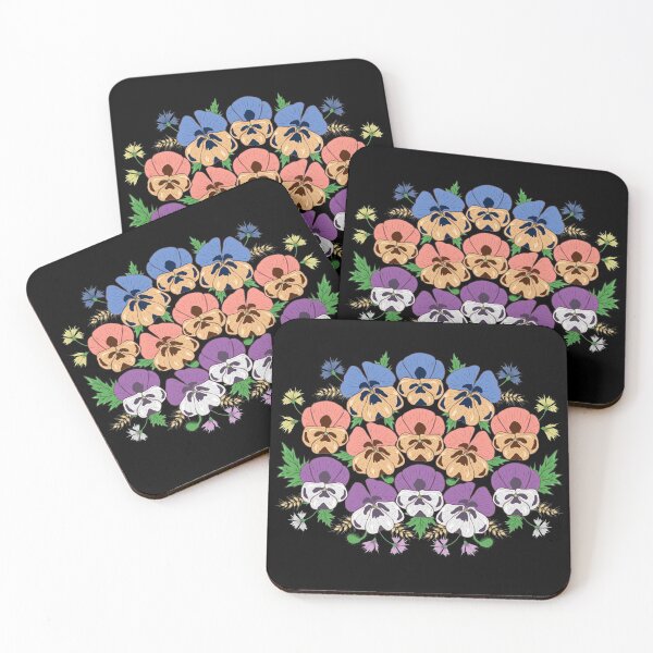 Item preview, Pansies Flowers - Cute Floral Vintage Pansy Lover Gift designed and sold by r-silver.