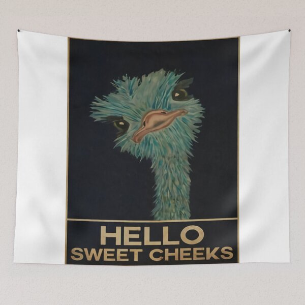 Item preview, Beauty Little Ostrich Hello Sweet Cheeks designed and sold by faraspirre.