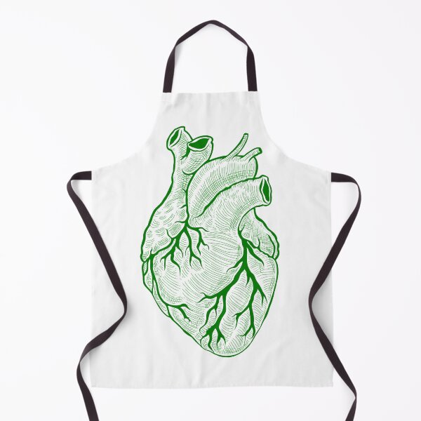 Item preview, Anatomical heart green - white background designed and sold by artsy-cici.