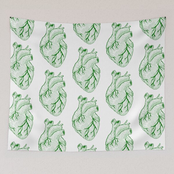 Item preview, Anatomical heart green - white background designed and sold by artsy-cici.
