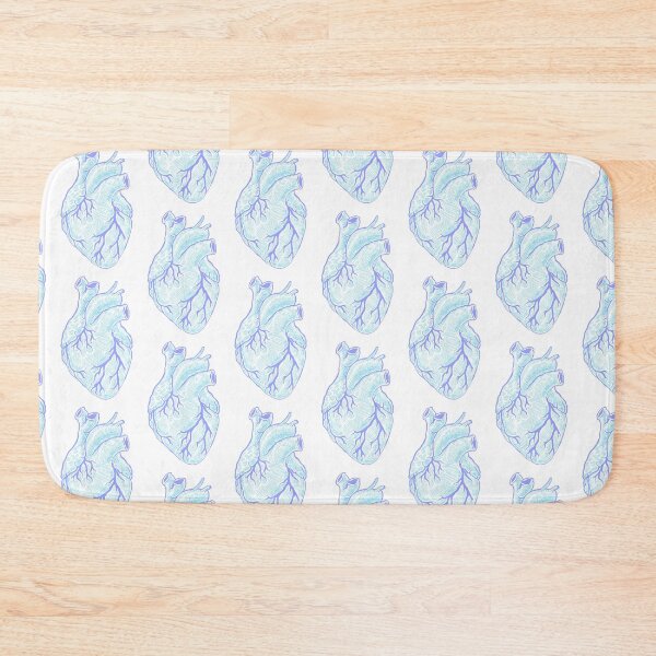 Item preview, Anatomical heart blue - white background designed and sold by artsy-cici.