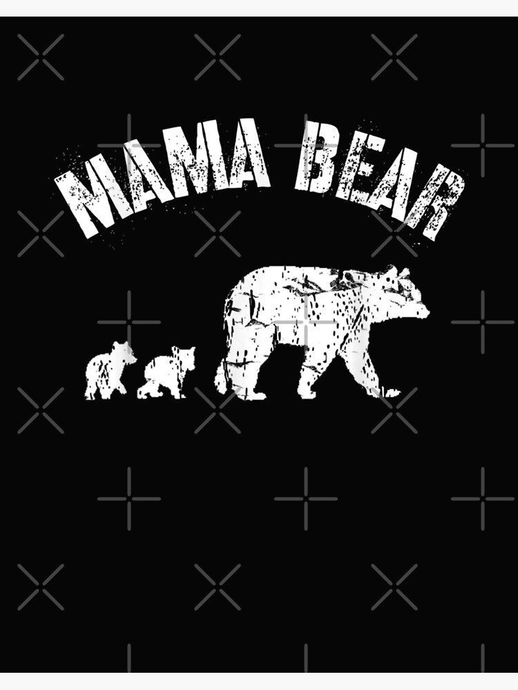 Mama Bear and Two Cubs' Cool Bear Mom Gift