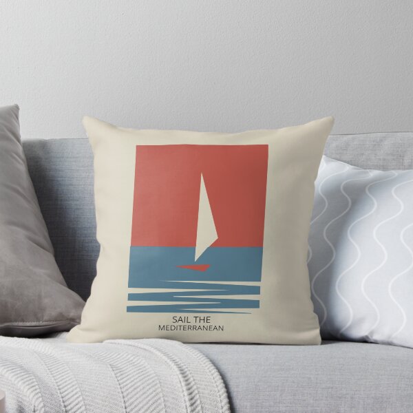 Item preview, SAIL THE MED Mediterranean Vintage Travel Poster  designed and sold by adrienne75.
