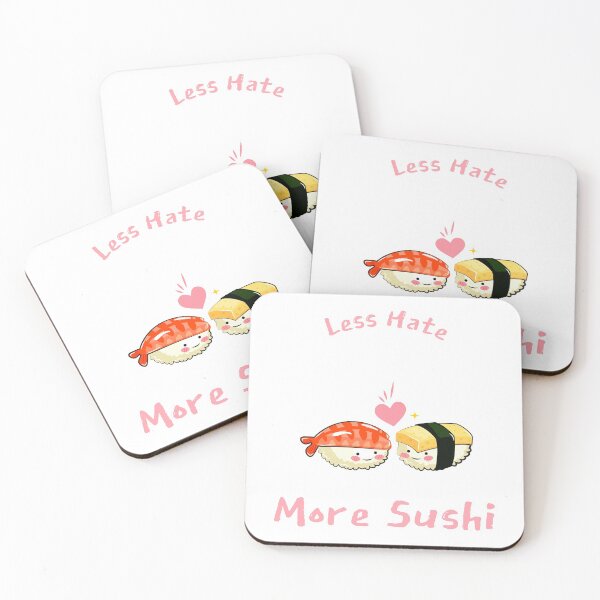 Item preview, Stop Asian Hate. Less Hate, More Sushi. designed and sold by GTOATlogos.