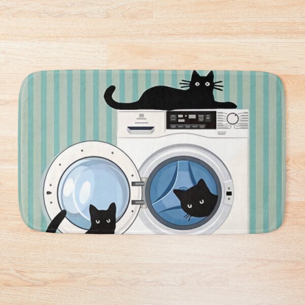 Item preview, Three Black Cat Wash Dry Fold Repeat designed and sold by faraspirre.