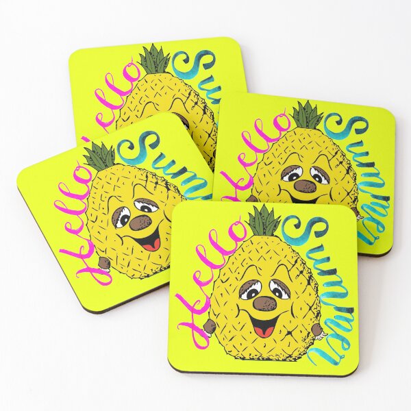 Item preview, Hello Summer - Happy  Pineapple designed and sold by sgmydesigns.