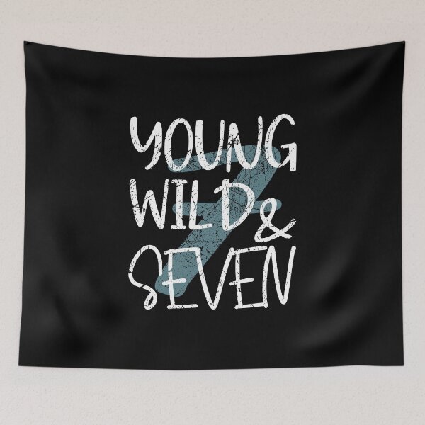 Item preview, Young Wild and seven 7th birthday designed and sold by Kalli-design.