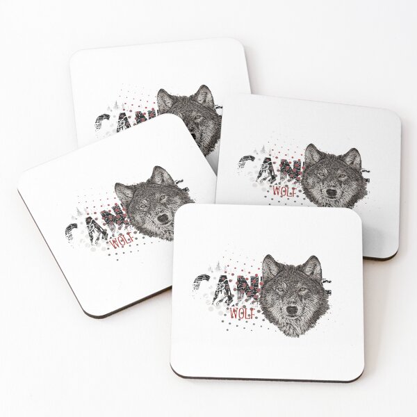 Item preview, Ilustración de vector de banner de lobo designed and sold by ranker666.