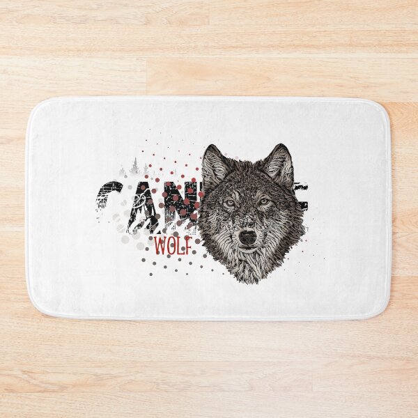 Item preview, wolf banner vector illustration designed and sold by ranker666.