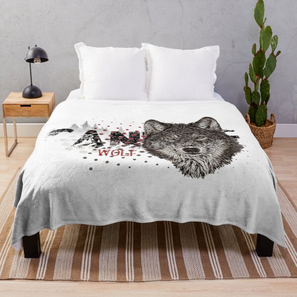 Item preview, wolf banner vector illustration designed and sold by ranker666.