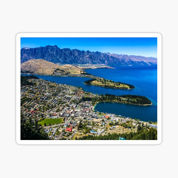 Item preview, Queenstown in New Zealand designed and sold by Funkylikeabee.