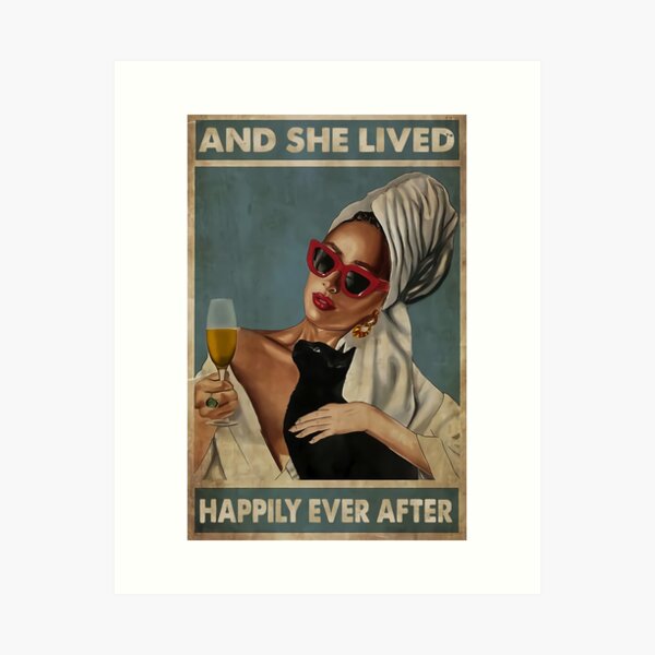 Item preview, Woman And Cat She Lived Happily Ever After designed and sold by faraspirre.