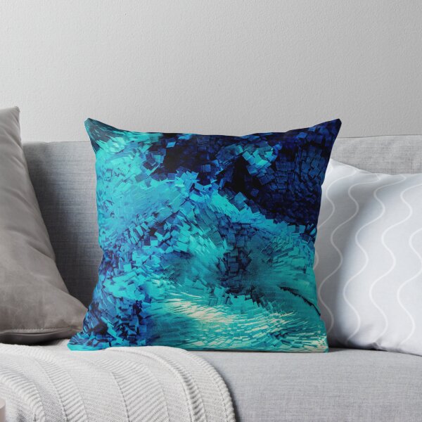 Item preview, Blue Pixels - Abstract Art designed and sold by BaldingSnail.
