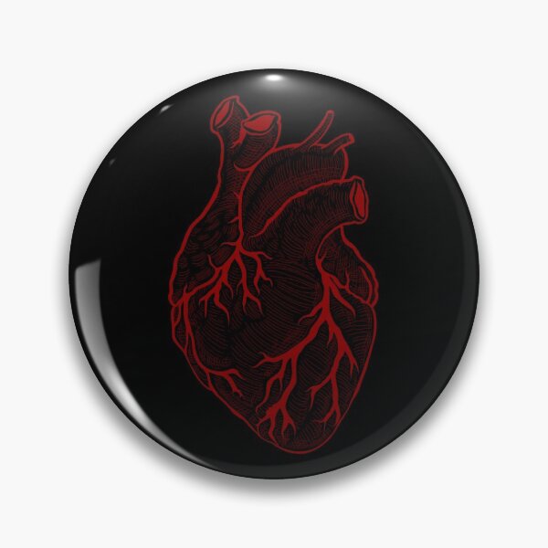 Item preview, Anatomical heart red - black background designed and sold by artsy-cici.
