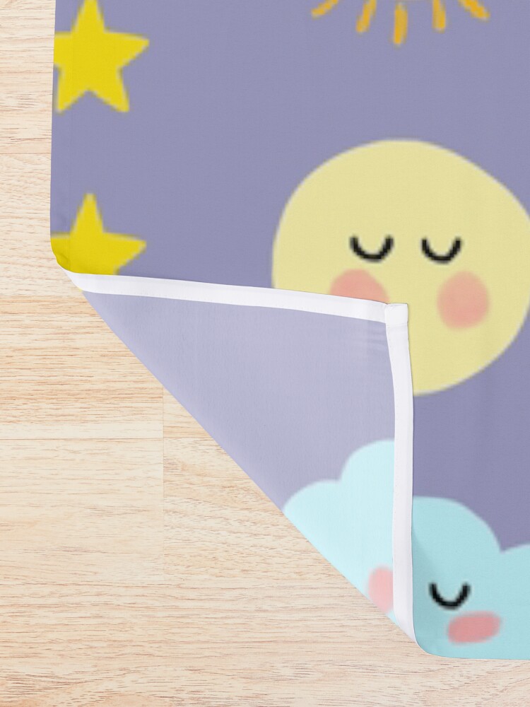 Thumbnail 2 of 5, Shower Curtain, Sky theme sky pattern designed and sold by Fatamimosh.